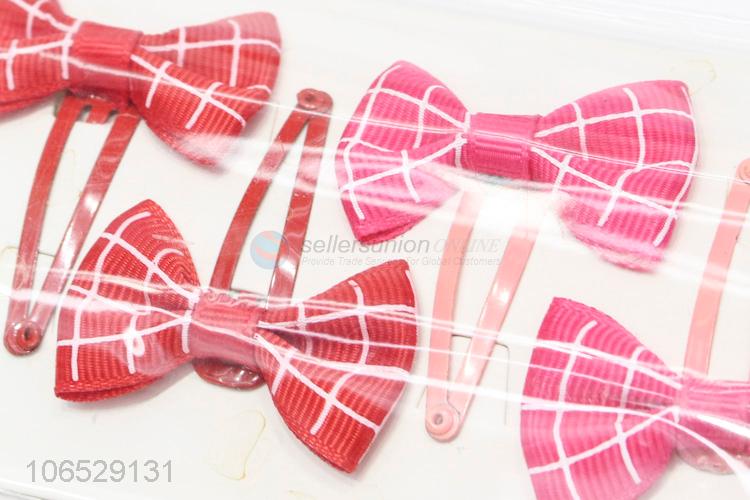 New Design Fashion Kids Hair Accessories Baby Girls Bow Hair Clip Set