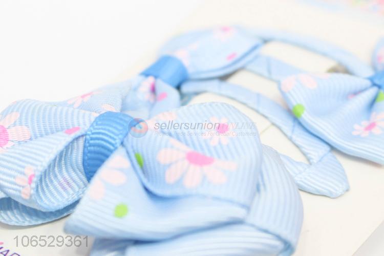 Unique Design Children Cute Bowkot Hairpins Set For Girls Hair Accessories