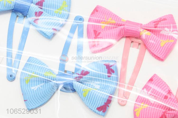 New Style Hair Accessories Kids Color Bow Hairpin Set