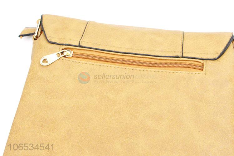 Wholesale High Quality Women Pu Leather Flap Crossbody Bag