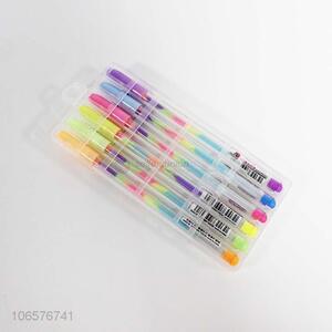 China supplier school supplies multicolor plastic highlighter pen