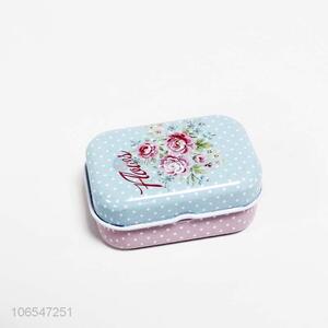 Premium quality small portable square candy boxes mini iron box