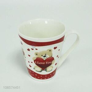 High sales cute bear pattern ceramic cup ceramic mug