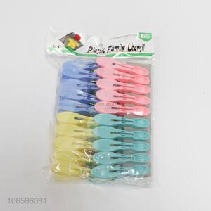 Fashion 20 Pieces Plastic Clothespins Colorful Clothes Pegs