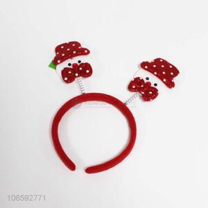 Promotional cute snowman design Christmas hair clasp