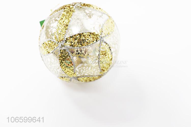 Wholesale price Christmas ornaments personalized glitter glass balls