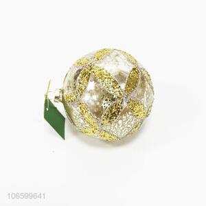 Wholesale price Christmas ornaments personalized glitter glass balls