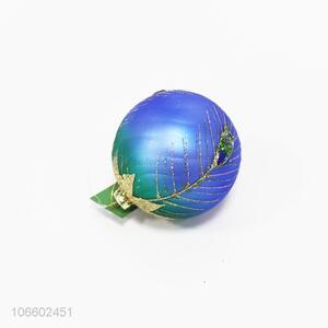Best quality peacock design Christmas tree ornaments glass ball