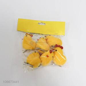 Wholesale cute little yellow chicken hairpin for Easter decoration