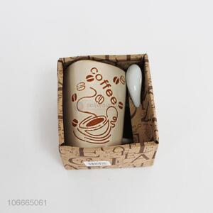 Good Sale Ceramic Coffee Mug With Spoon