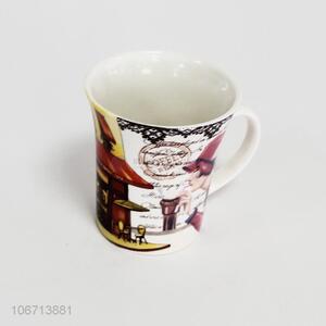 Promotional deluxe custom logo printed ceramic coffee mugs/tea cups