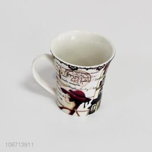 Wholesale luxury custom logo printed ceramic coffee mugs/tea cups