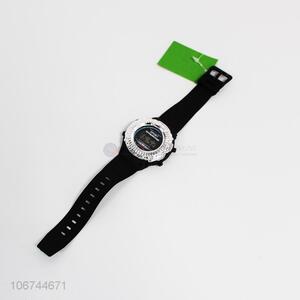 Good quality black plastic electronic watch for students