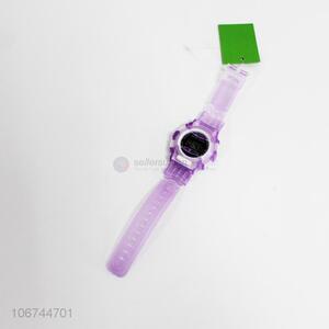 Custom logo candy-colored electronic wristwatch for children