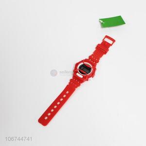 Low price red plastic electronic watch for kids
