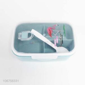 Custom food grade plastic lunch box with spoon
