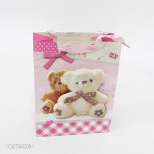 Good quality cute teddy bear printed gift bag