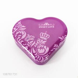 New Design Heart Shaped Tinplate Cans Fashion Storage Box