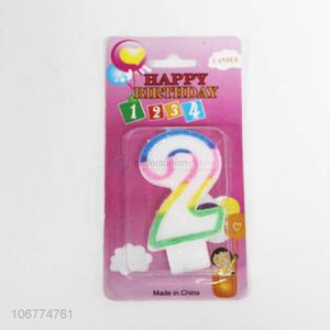 Factory wholesale decoration birthday number digital candle