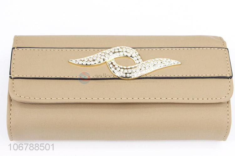 Best Price Leather Purses Foldable Card Holder For Women