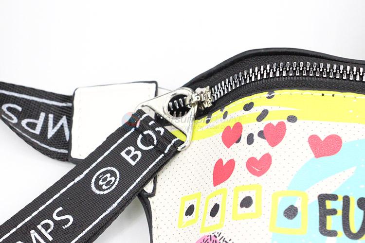 Fashion Printing PU Leather Waist Pouch For Ladies