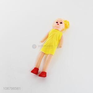 Promotion gift cute plastic girl doll for children