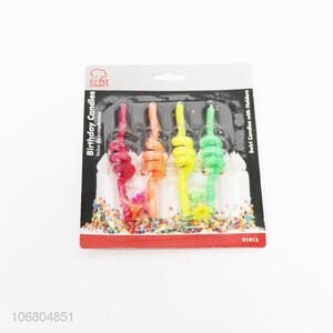 Wholesale 4 Pieces Colorful Birthday Candles