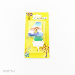 High Quality Colorful Number Candles For Cake Decoration