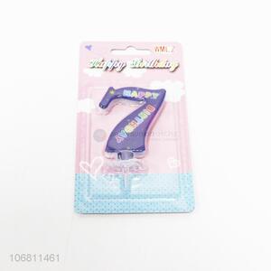 New products birthday cake decorative number candle number 7 candle