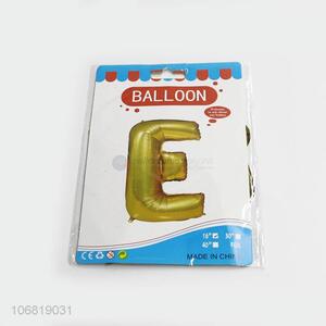 Hot Selling E Letter Foil Balloon Best Party Decoration