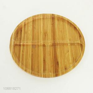 Good Quality Round Bamboo Dinner Plate Fruit Plate