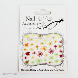 Promotional creative 3d nail art pvc nail stickers pvc nail decals