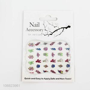 Wholesale newest 3d nail art pvc nail stickers pvc nail decals