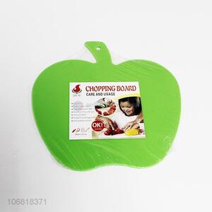 Good sale reusable apple shape plastic chopping board