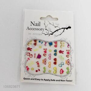 Good Factory Price Cute Cartoon Waterproof PVC Nail Stickers