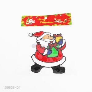 New lovely santa claus decorative pvc christmas adhesive window sticker