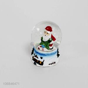 Wholesale santa claus glass crystal ball Christmas crystal ball