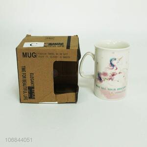 Best selling colorful unicorn pattern ceramic cups