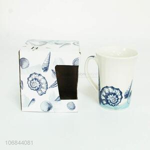 Suitable price shell pattern ceramic cup porcelain cup