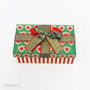 High sales deluxe paper gift box with bowknot
