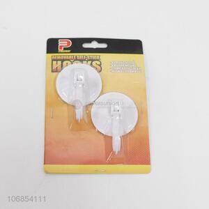 Bulk price 2pcs self-stick hooks sticky hooks