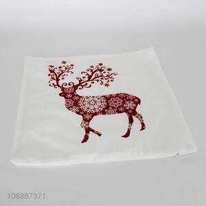 Personalized Christmas Elk Pattern Pillow Case Christmas Pillowcase