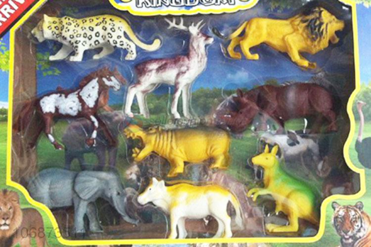 Unique Design Wild Animal Model Plastic Toy Set