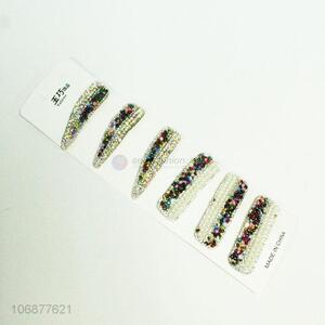 Wholesale 6 Pieces Diamond Hair Clip Fashion Hair Accessories