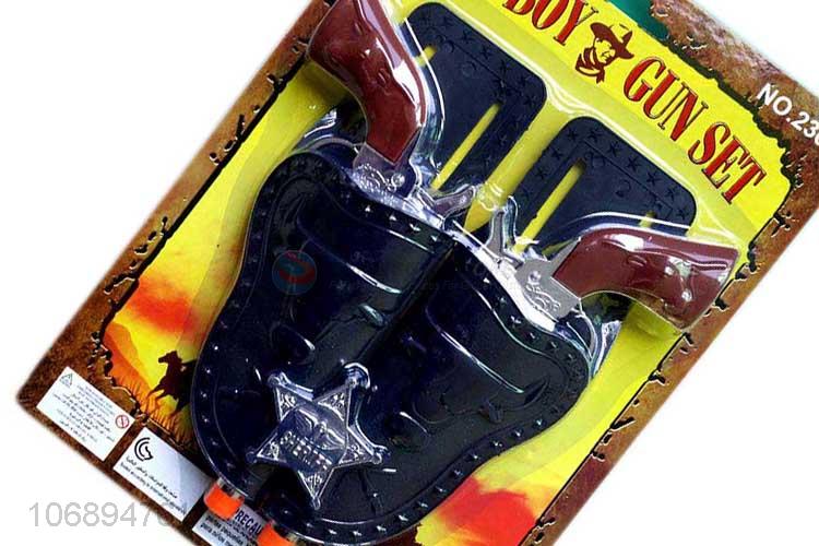 Hot Selling Double Plastic Cowboy Gun Set