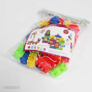 Wholesale kids educational diy colorful building blocks toy