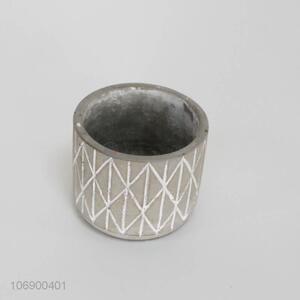 Wholesale cheap simple style round cement flowerpots