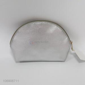 Factory price waterproof silver pvc cosmetic bag