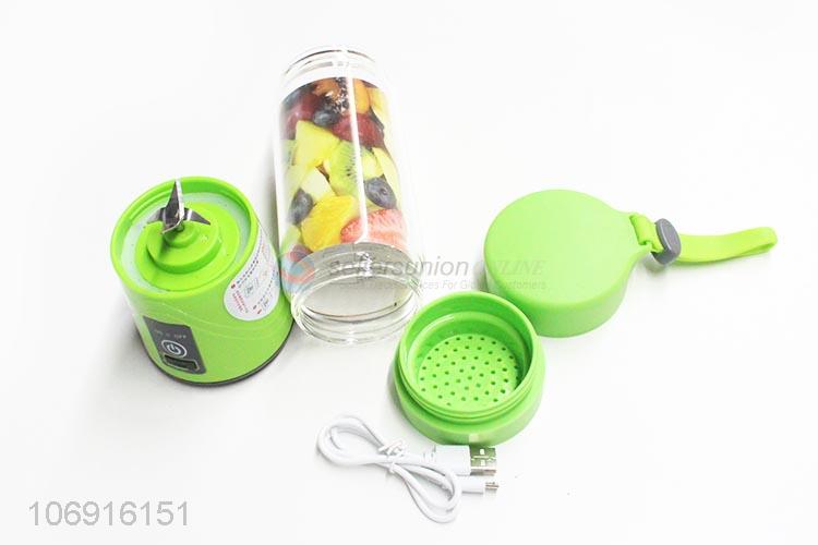 Excellent quality portable 4pcs blades usb rechargeable blender electric juicer with safety induction device