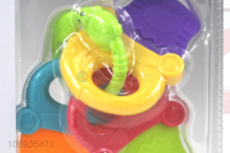 Hot Sale Educational Toy Plastic Hand Shake Bell Baby Rattles Toy